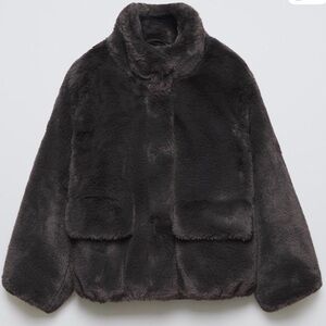 Kids Faux Fur Bomber Jacket